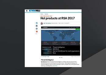 亞太唯一 NTI 獲RSA 2017“Hot product”